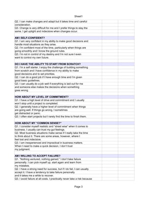 Self evaluation worksheet | PDF