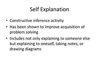 Self expliation and greater understanding | PPT