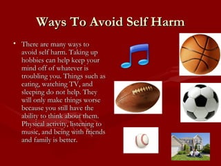 Avoiding Self Self harm | PPT