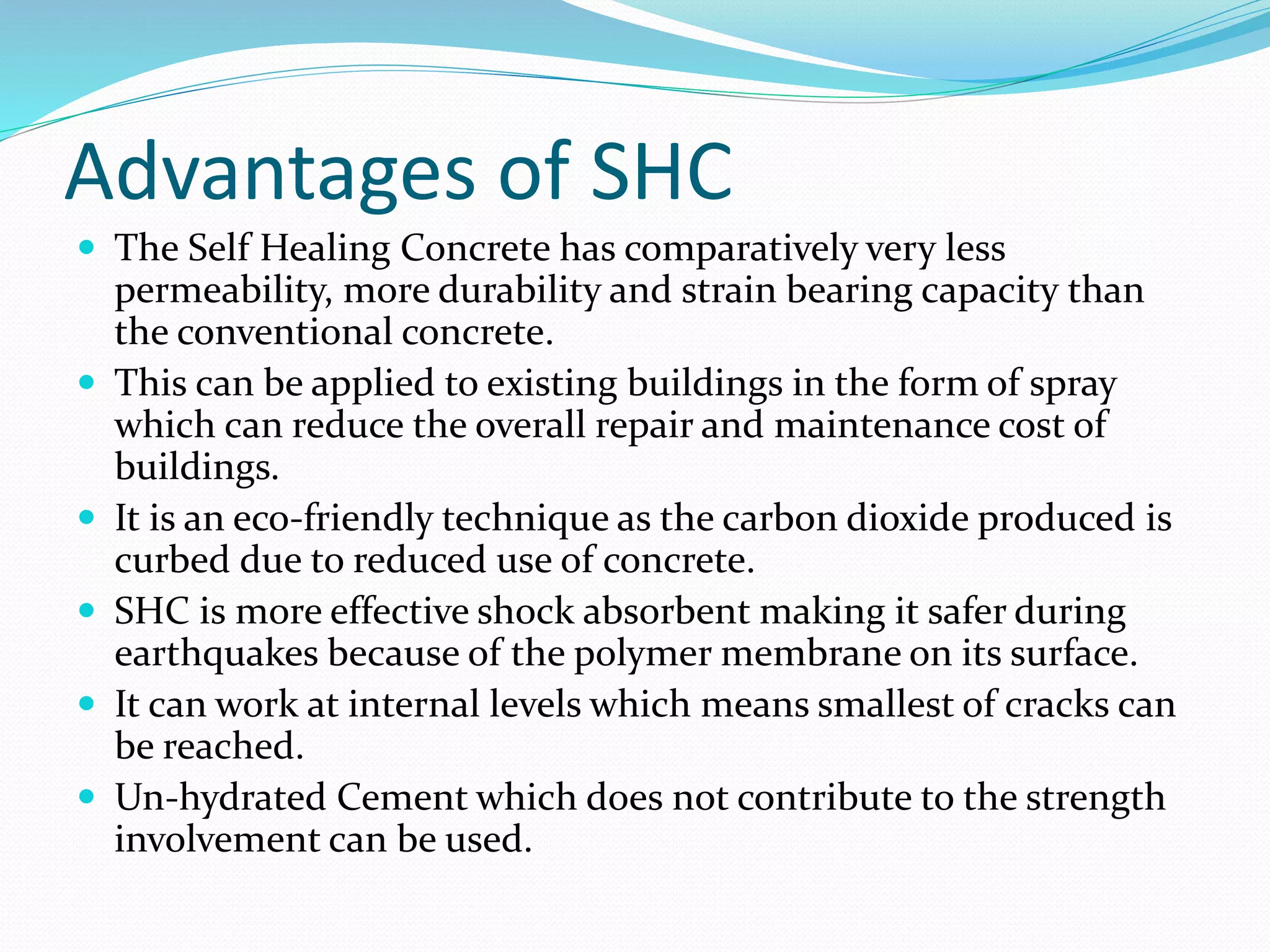 Self healing concrete | PPTX