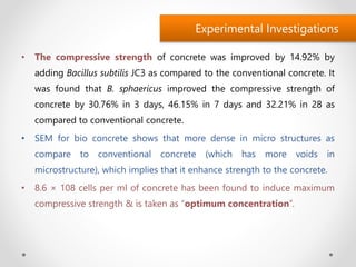 Self healing concrete - A Seminar by Manaruchi Mohapatra | PPTX