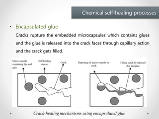 Self healing concrete - A Seminar by Manaruchi Mohapatra | PPTX