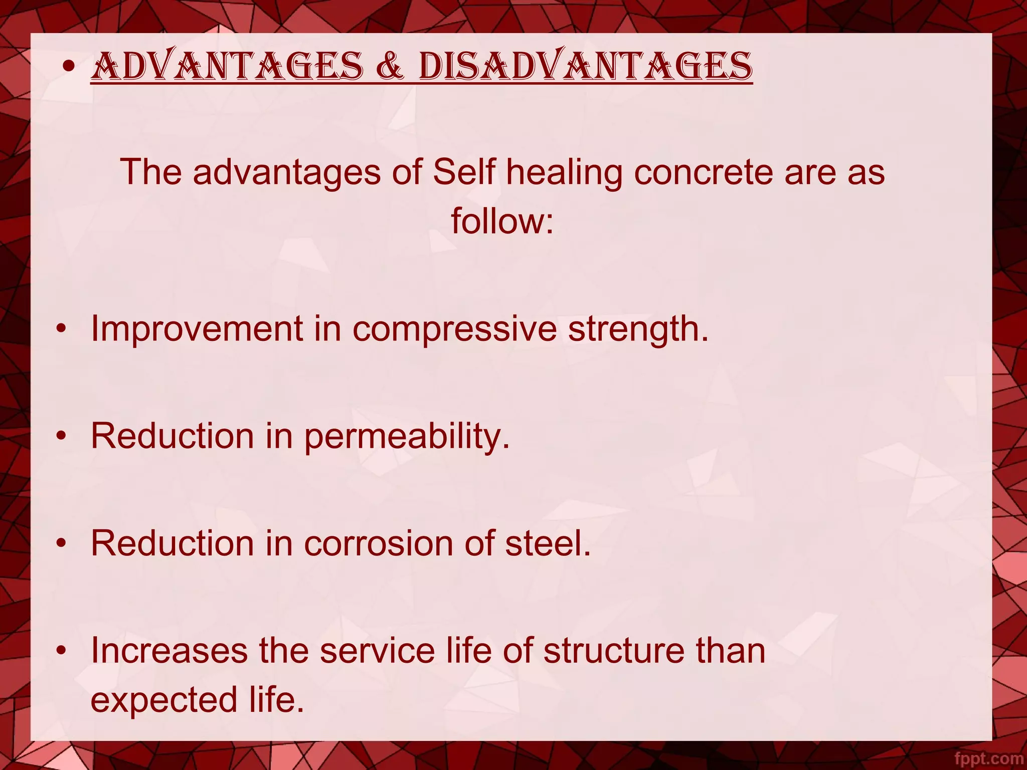 Self healing concrete | PPT