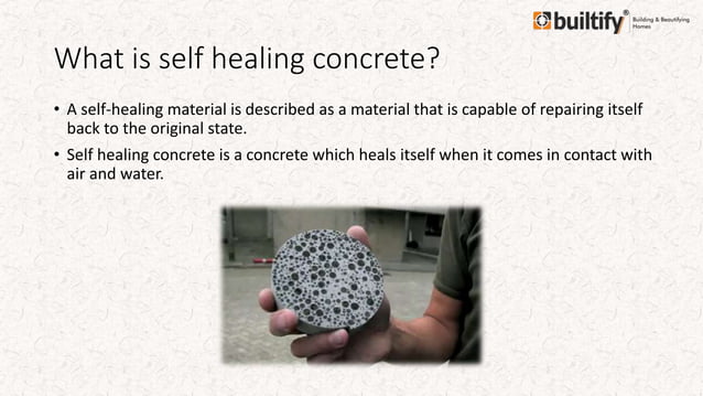 Self healing concrete | PPT