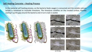 Advance Concrete Technology - Self healing concrete | PPTX