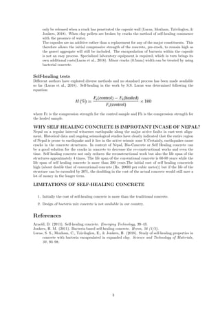 Self healing concrete | PDF