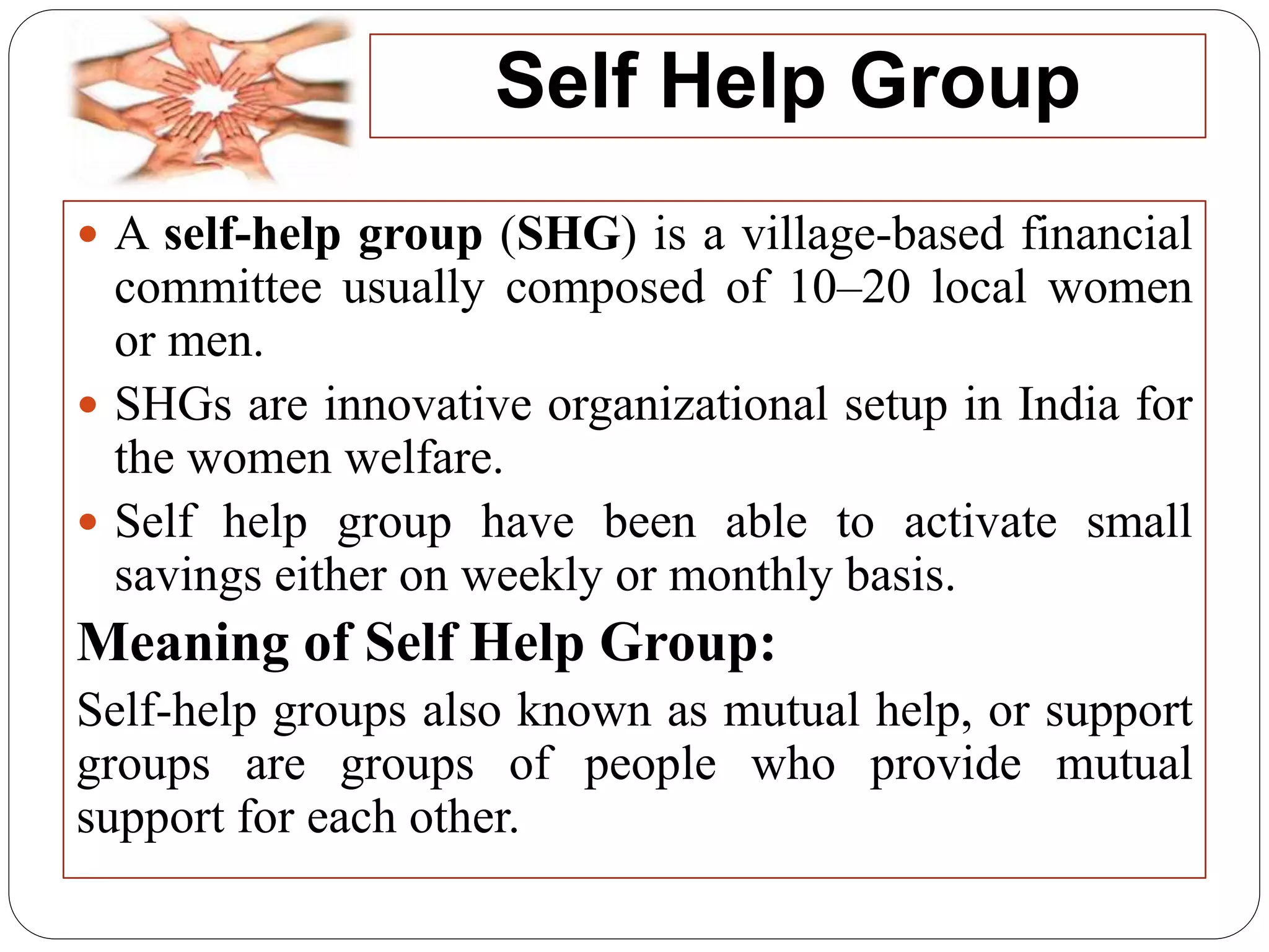 self-help-group-ppt