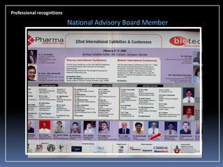 Professional recognitions

National Advisory Board Member

 