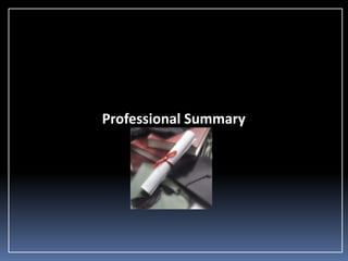 Professional Summary

 