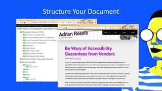 Structure Your Document
 
