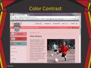 Tritanopia
Color Contrast
 