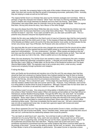 Selfish giant production notes | PDF