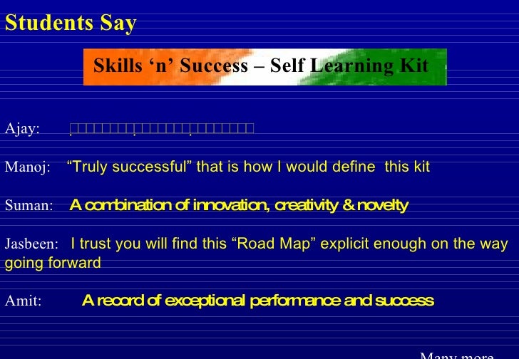 Self Learning Kit Truly Successful