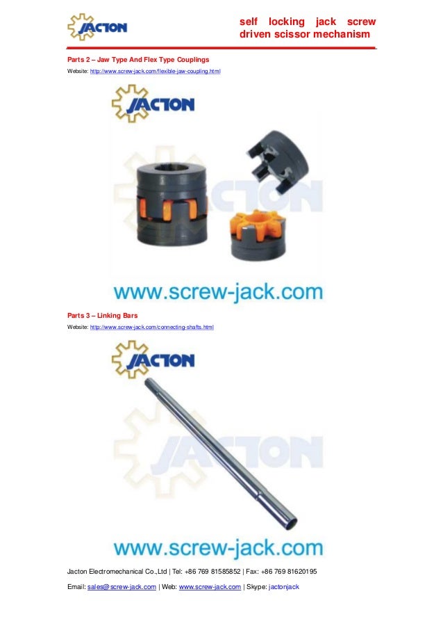 Self locking jack screw driven scissor mechanism, worm gear screw jac…