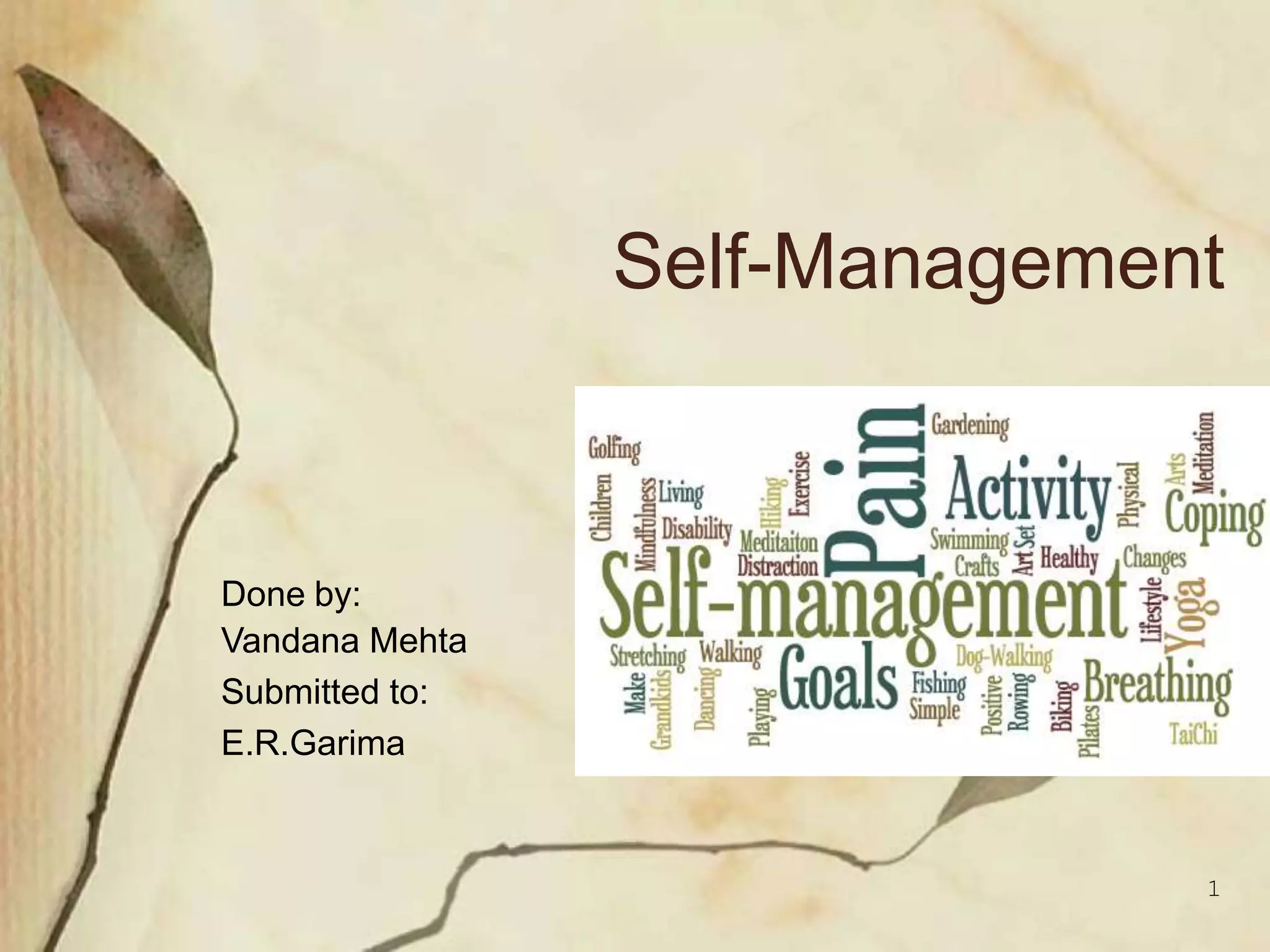 Self management.pptx