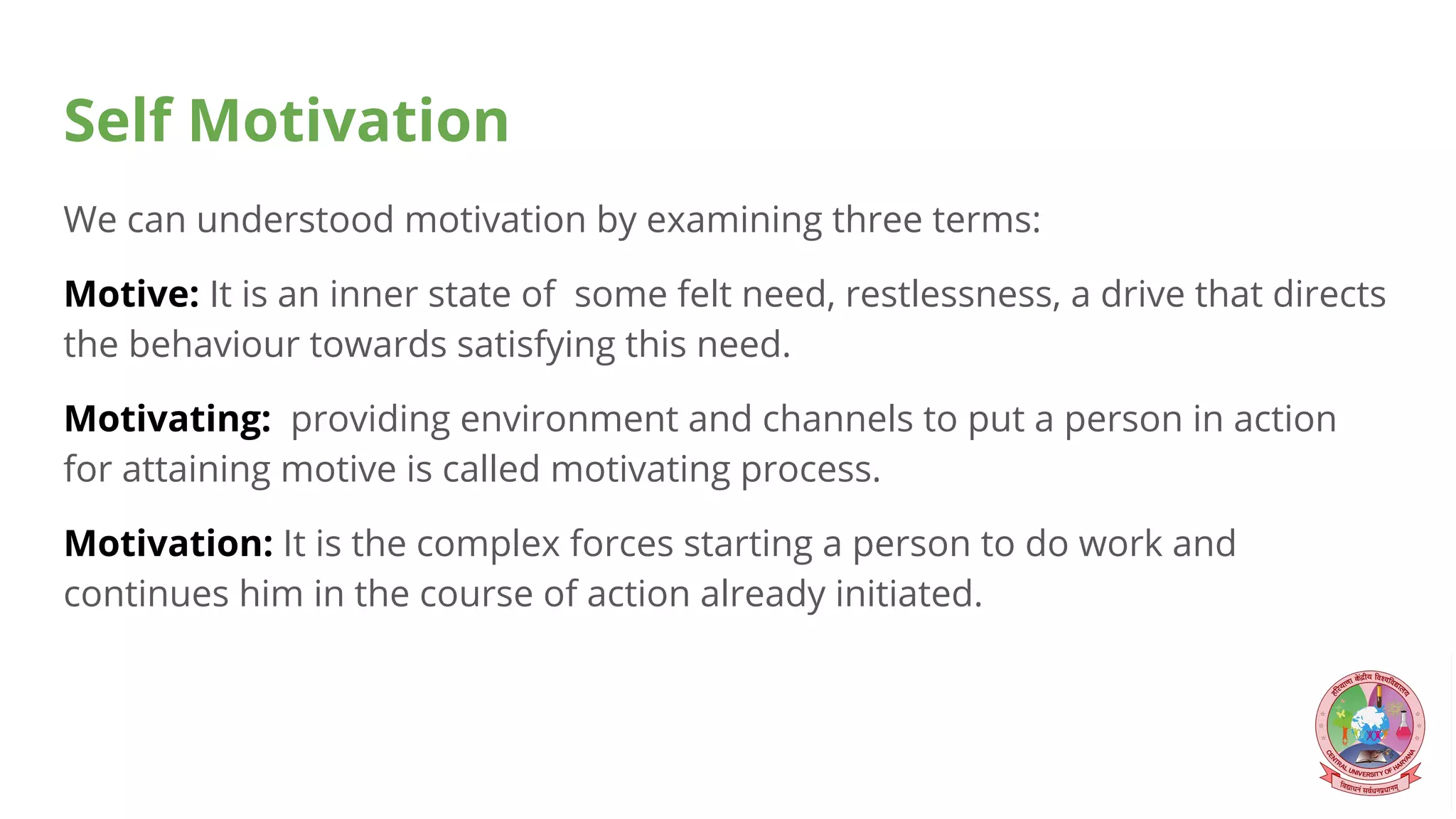 Self Motivation, Types of motivation and Importance of self motivation ...