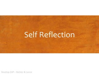 Self reflection | PPTX