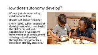 Nursery World Show Masterclass: Self regulation | PPTX