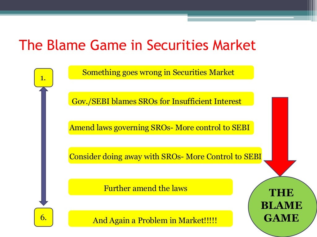 Self regulatory organisations