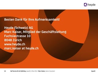 Self Service BI mit Qlik View