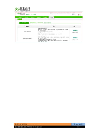 需求分析说明书 第 90 / 90 页
北京通融通信息技术有限公司（易宝支付） 保密
 