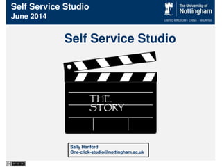 Insights and lessons learnt from the HEA funded ‘Changing the Learning Landscape’ mini-project to install a ‘self-service’ studio at Nottingham 