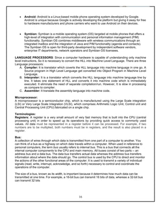 Computer science class 11th, kseeb notes | PDF