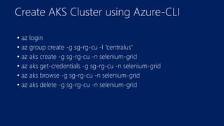 Run UI Automation Tests using Selenium Grid and Azure Container Service ...