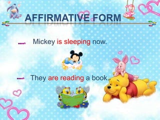 present continuous tense