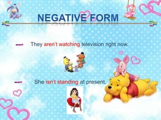 present continuous tense