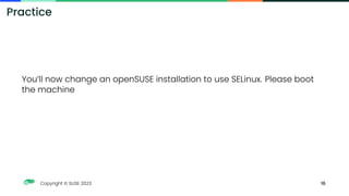 SELinux workshop