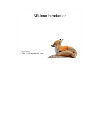 SELinux basics | PDF