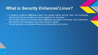 SELinux Basic Usage | ODP