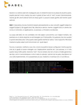 Sicurezza flessibile con SELinux: architettura e configurazione
