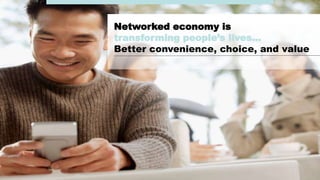 #AribaLIVE @ariba
Networked economy is
transforming people’s lives…
Better convenience, choice, and value
 