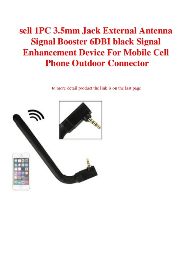Sell 1pc 3 5mm Jack External Antenna Signal Booster 6dbi Black Signal