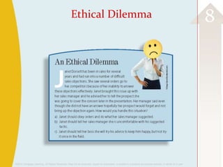 ©2013 Cengage Learning. All Rights Reserved. May not be scanned, copied or duplicated, or posted to a publicly accessible website, in whole or in part.
8Ethical Dilemma
 