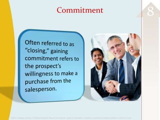 ©2013 Cengage Learning. All Rights Reserved. May not be scanned, copied or duplicated, or posted to a publicly accessible website, in whole or in part.
8Commitment
 