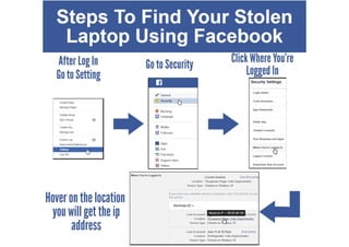 Has your laptop stolen? How to find a stolen laptop?