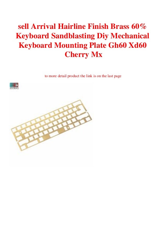 sell Arrival Hairline Finish Brass 60 Keyboard Sandblasting Diy