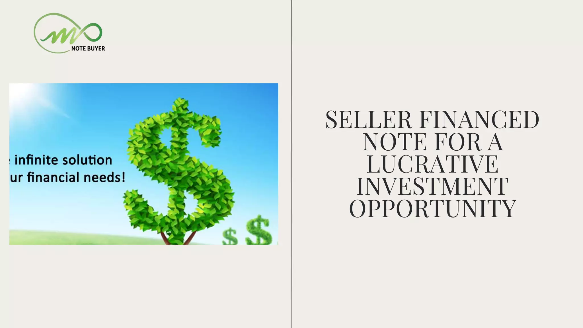 Seller Financed Note for a Lucrative Investment Opportunity.pptx