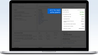 ‫דירוג‬ ‫על‬ ‫הצצה‬
‫שלכם‬ ‫החשבון‬
 