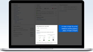 ‫המכירה‬ ‫תנודת‬ ‫על‬ ‫מידע‬
‫בהשוואה‬ ‫שלכם‬ ‫בחשבון‬
‫בשוק‬ ‫המכירה‬ ‫לתנודת‬
 