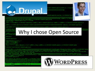 Why I chose Open Source 