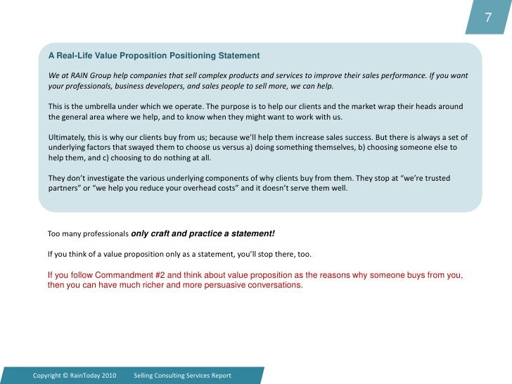 10 Commandments For Building A Value Proposition That Sells