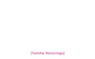 [Tanishq: Remarriage]

 