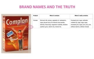 BRAND NAMES AND THE TRUTH

 