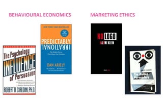 BEHAVIOURAL ECONOMICS

MARKETING ETHICS

 