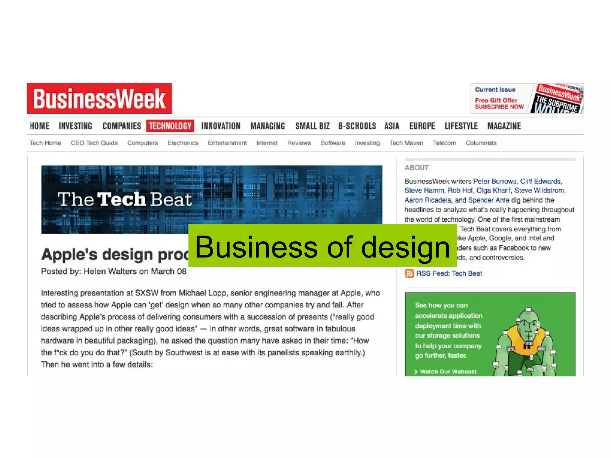 Business of design 