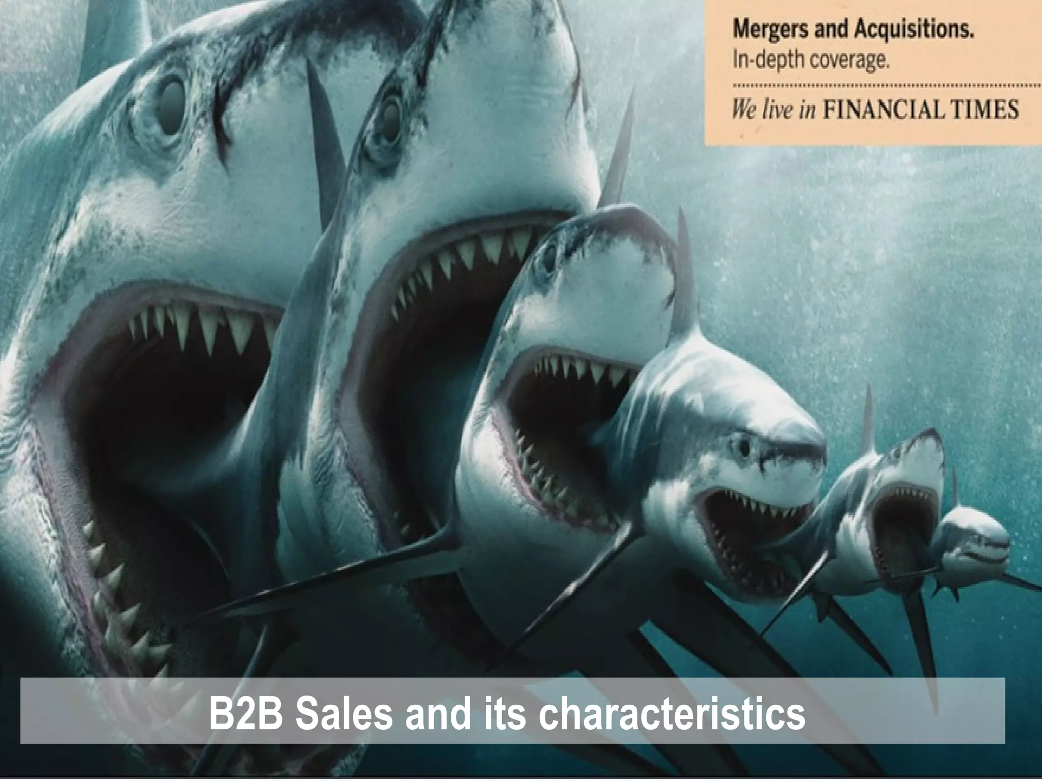 B2B Sales and its characteristics  